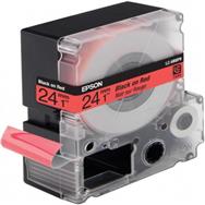Cartouche d'étiquettes Epson Pastel LC-6RBP9 Noir/Rouge 24 mm (9 m) - Noir sur rouge - Transfert thermique - Chine - 9 m - 1 pièce(s) - 32 mm