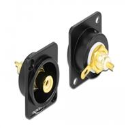 Module Delock de type D RCA femelle vers connecteur à souder