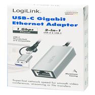 LogiLink UA0238B - Netzwerkkarte USB-A C 1x RJ45 - Interface Card - 1,000 Mbps