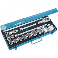 HAZET 1002Z Socket Set 3/4", Metric/Imperial, 18-Head