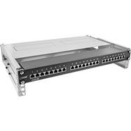 Rack pliable InLine 19" - 2U - Profondeur 24-40 cm - avec couvercle - gris