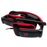 Casque gaming filaire Thermaltake Shock, noir et rouge