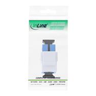 Adaptateur Keystone Snap-in pour fibre optique InLine - simplex SC/SC - SM, manchon en céramique