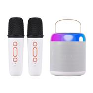 Extralink Enceinte circulaire LED karaoké enfant blanche