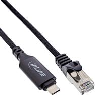 Câble adaptateur réseau InLine USB 3.2 - Gigabit - USB-C vers RJ45 - 5 m