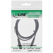 Rallonge CC InLine - Fiche CC mâle/femelle 5,5 x 2,1 mm - noir - 0,5 m