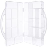 Boîte à petites pièces InLine - 11 compartiments - dimensions : 271x186x40mm - transparente