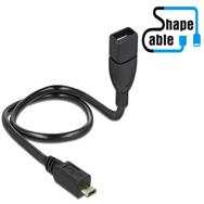 Delock OTG ShapeCable - Câble d'extension USB