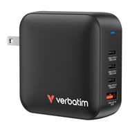 Chargeur Verbatim Mini GaN 165 W 3 x USB-C 1 x USB-A US/EU/UK A.32216