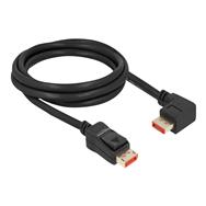 Câble DisplayPort Delock - DisplayPort (M) coudé vers DisplayPort (M) verrouillable