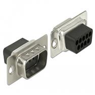 Kit d'assemblage Delock Adaptateur Sub-D 9 broches mâle vers RJ45 femelle