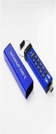 Clé USB iStorage datAshur Pro+ 128 Go USB-C IS-FL-DA3C-256-128