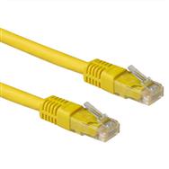 ACT Yellow 1 meter LSZH U/UTP CAT6A patch cable with RJ45 connectors - 1 m - Cat6a - U/UTP (UTP) - RJ-45 - RJ-45 - Yellow