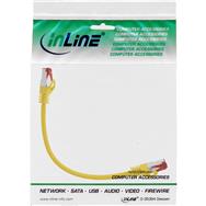 Câble de raccordement en ligne S/FTP PiMF Cat.6 250 MHz PVC CCA jaune 0,3 m