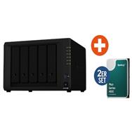 Pack serveur NAS Synology DS1522+ avec 2 disques durs HAT3300-6T - Serveur de stockage - NAS