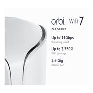 Netgear Orbi 7 TB WiFi 7 SATELLITE RBE770 - Access Point - 11 Gbps