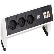 Multiprise Bachmann DESK 2 3 m Noir Blanc