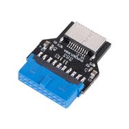 Adaptateur interne SilverStone CP14-R USB 3.0 vers 3.1 Type C pour panneau avant - Adaptateur - Numérique