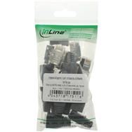 Connecteur à sertir en ligne RJ45 8P8C blindé avec enfileur et protection anti-pliage - gris