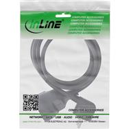 Câble d'extension d'alimentation InLine Type F coudé - noir - 10 m
