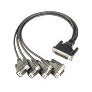 Moxa CBL-M44M9x4-50 - Black - DB44 - DB9