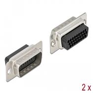 Connecteur de données Delock - HD-26 (M) (pack de 2)