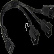 Inter-Tech Câble Y PWM avec connexion à trois ventilateurs PWM - Câble - 0,15 m