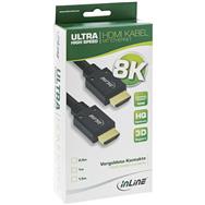 Câble HDMI ultra-rapide InLine M/M 8K4K plaqué or - 1 m