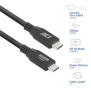 ACT USB4 20Gbps 240W USB Type-C Cable - Cable - Digital