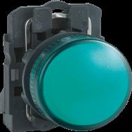 Contacteur Schneider XB5AVM3, vert, IP66, 230-240 V, 2,2 cm