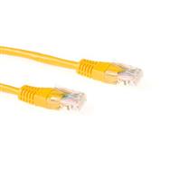 ACT Yellow 0.5 meter U/UTP CAT5E patch cable with RJ45 connectors - 0.5 m - Yellow