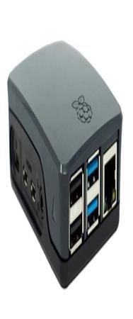 Boîtier Raspberry Pi pour Pi 4 B Noir/Gris