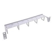 InLine 19" Kabelführungspanel 5 Kunststoffbügel horizontal RAL 7035 grau - Accessoires pour rack
