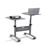 Chariot de projection multimédia Kensington - Double plateforme - Toutes marques - Gris - 10 kg - 725 mm - 940 mm