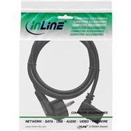 Câble d'alimentation InLine - CEE 7/7 coudé / IEC C13 mâle coudé 3 broches - 1,8 m