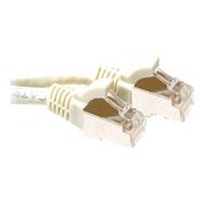 ACT Ivory 7 meter LSZH SFTP CAT6A patch cable snagless with RJ45 connectors - 7 m - Cat6a - S/FTP (S-STP) - RJ-45 - RJ-45 - White
