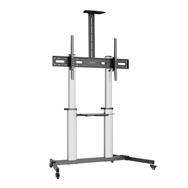 Manhattan Aluminium Multimedia TV-Staender auf Rollen 60-100" Speditionsversand