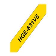 Brother HGE-631V5 Noir sur Jaune