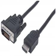 Câble HDMI vers DVI-D double liaison Manhattan 2 m