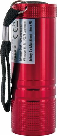 Lampe de poche Schwaiger TLED200R rouge