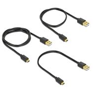 Kit de câbles USB Delock - noir