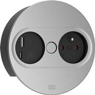 Bachmann 946.014 Desktop Embedded Type E USB AC Acier inoxydable