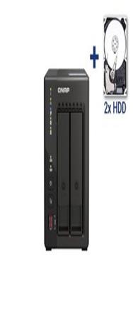 QNAP NAS Turbo-Station TS-253E-8G 2 disques durs NAS de 4 To