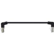 Câble de raccordement InLine coudé haut/bas - S/FTP (PiMf) - Cat.6 - Cuivre PVC 0,15 m