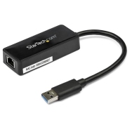 Carte réseau StarTech USB 3.0 vers Gigabit Ethernet avec port USB