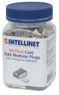 Lot de 90 fiches modulaires RJ45 Cat6 - STP