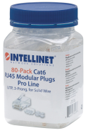 Lot de 80 fiches modulaires RJ45 Cat6 Pro Line - UTP
