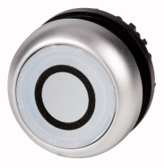 Bouton-poussoir plat lumineux blanc EATON 216940 M22-DL-W-X0
