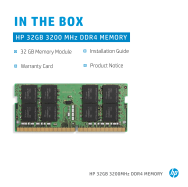 Carte mère HP 32 Go DDR4 SO DIMM 3 200 MHz non ECC pour EliteBook ENVY