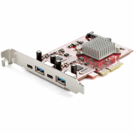 Carte PCIe USB-C 4 ports 10 Gbit/s 2x USB-C 2x USB-A